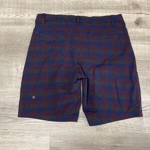 Lululemon Plaid Stretch Commission Shorts